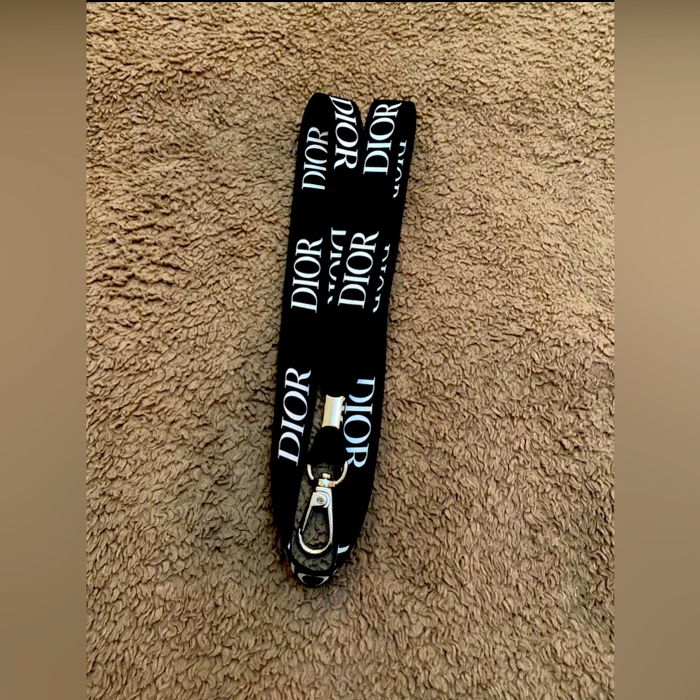 Black Dior Lanyard. - Picture 3 of 3